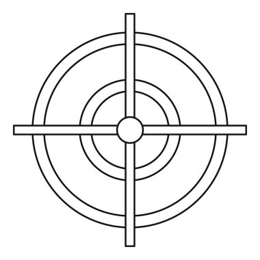 Hedef simgesini, anahat stili