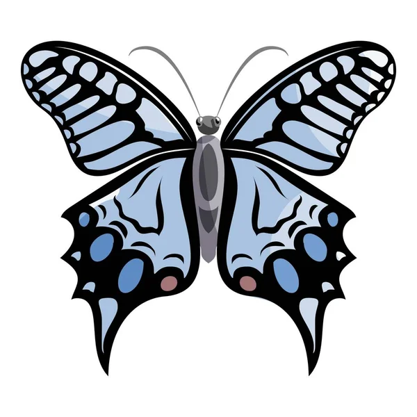 Světlo motýl ikona, kreslený styl — Stockový vektor