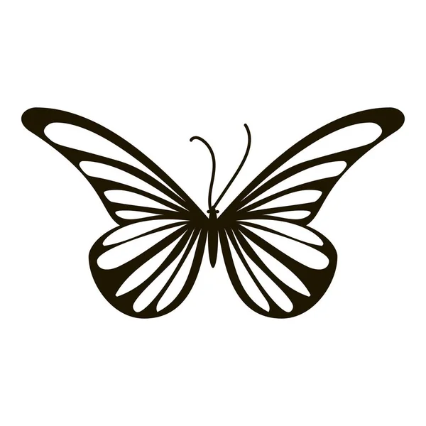 蛾蝴蝶图标，简单的样式 — 图库矢量图片