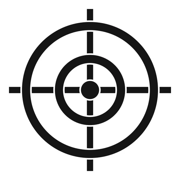 Cílová ikona, jednoduchý styl — Stockový vektor