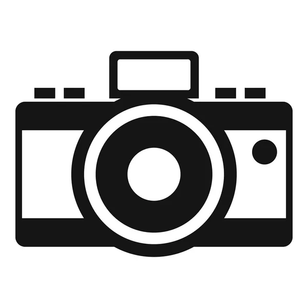 Icono de cámara fotográfica, estilo simple — Archivo Imágenes Vectoriales