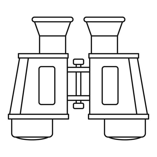 Fernglassymbol, Umrissstil — Stockvektor