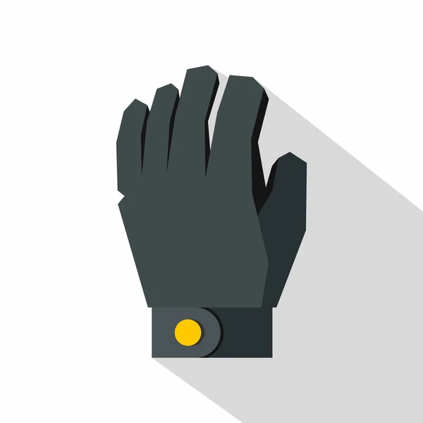 Hockey glove icon, flat style — Stock Vector