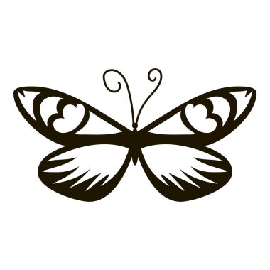 Hava kelebek simgesi, basit tarzı