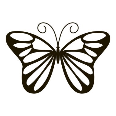 Gün kelebek simgesi, basit tarzı