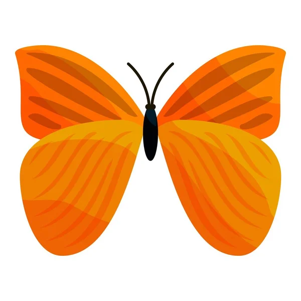 Icono de mariposa amarilla, estilo de dibujos animados — Vector de stock