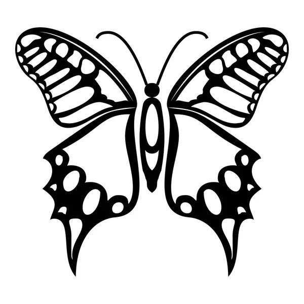 Flatternde Schmetterling-Ikone, einfacher Stil — Stockvektor
