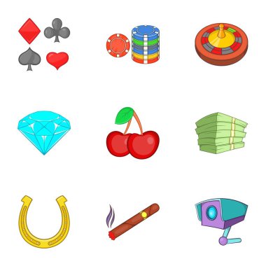 Icons set kumar, karikatür tarzı