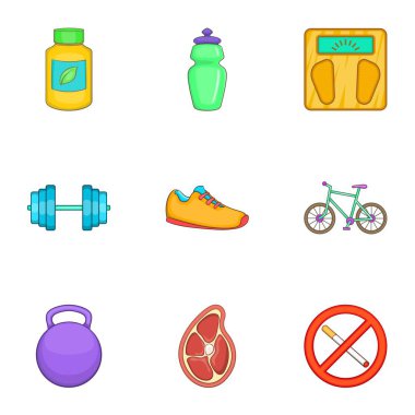 Spor simgeleri ayarla, tarzı çizgi film