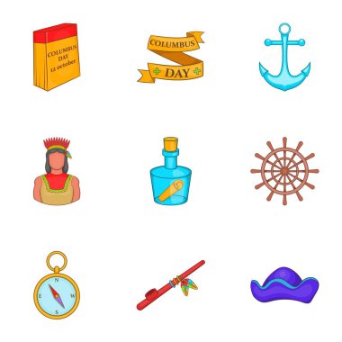 Öncü Icons set, karikatür tarzı