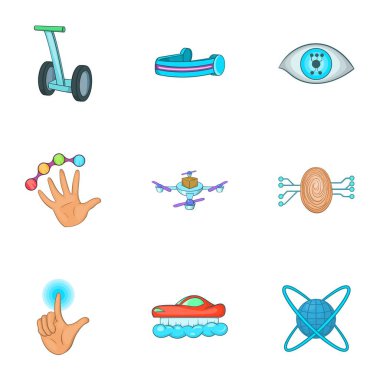 Yenilikçi aygıt simgeler kümesi, karikatür tarzı