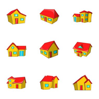 Yapısı Icons set, karikatür tarzı