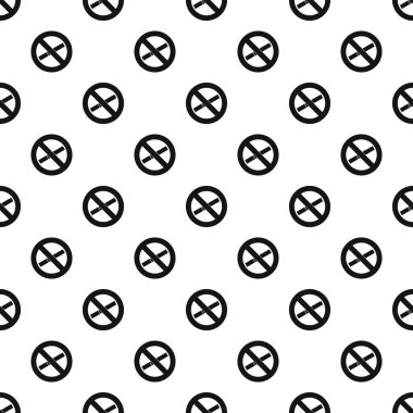 Hiçbir yasaktır işaret desen, basit tarzı