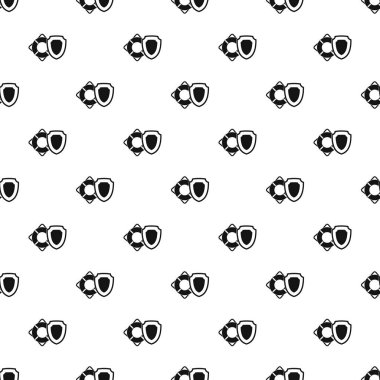 Lifebuoy ve güvenlik kalkan desen, basit tarzı