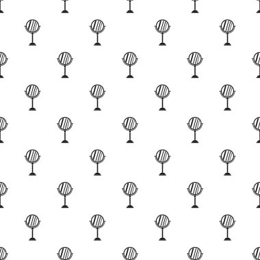 Yuvarlak ayna desen, basit tarzı makyaj