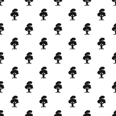 Meşe ağacının desen, basit tarzı