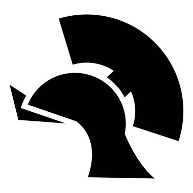 Antika Roma kask simgesi, basit tarzı