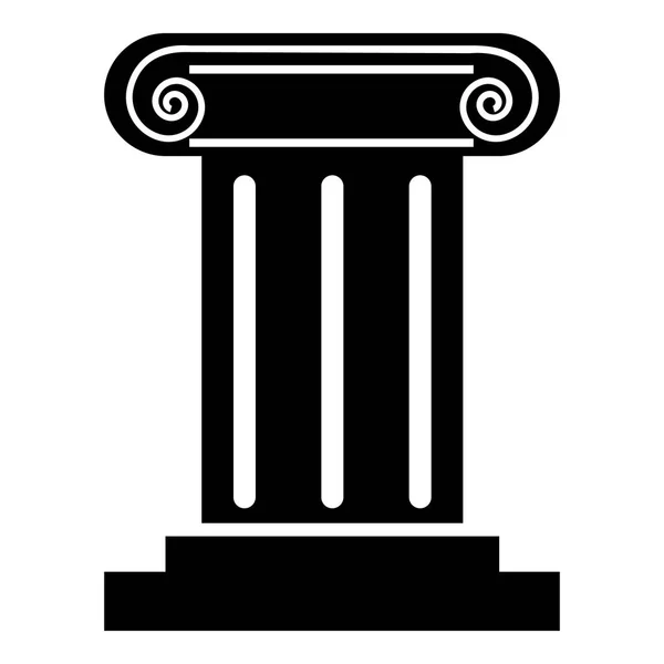 Római oszlop ikon, egyszerű stílus — Stock Vector