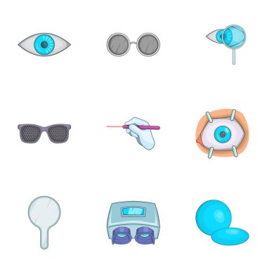 Gözler ayarlandı, çizgi film tarzı