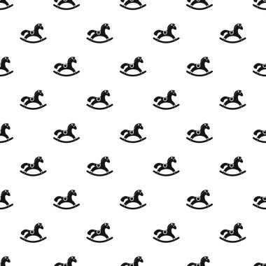 Sallanan at desen, basit tarzı