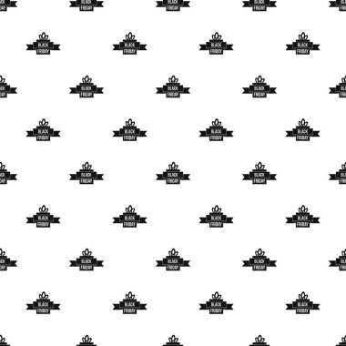 Siyah Cuma şerit deseni, basit tarzı