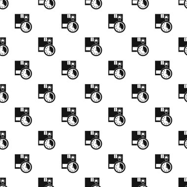 Kapalı kutu ve kronometre desen, basit tarzı