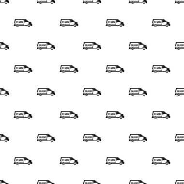 Teslimat kamyonu desen, basit tarzı