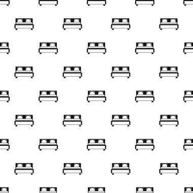 Çift Kişilik Yatak desen, basit tarzı