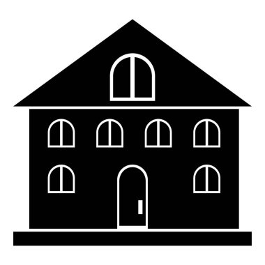 Ev inşa simgesi, basit tarzı