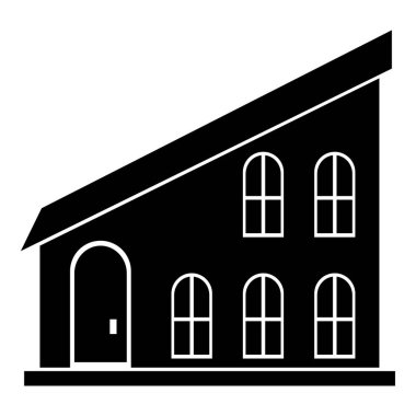 Ev simgesini, basit tarzı