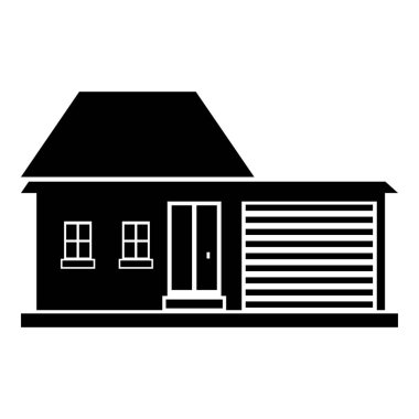 Küçük ev simgesini, anahat stili