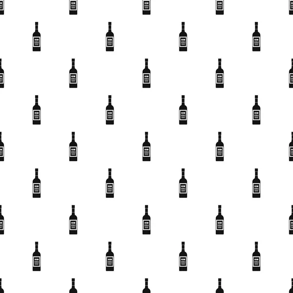 Bottle of vodka pattern, simple style — Stock Vector