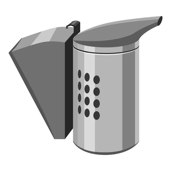 Beekeeping smoker icon, gray monochrome style — Stock Vector