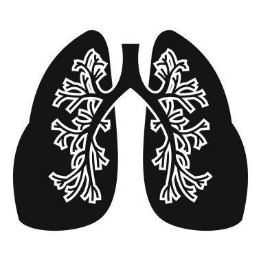 Akciğerler simgesi, basit tarzı