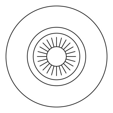 Göz simgesini, anahat stili