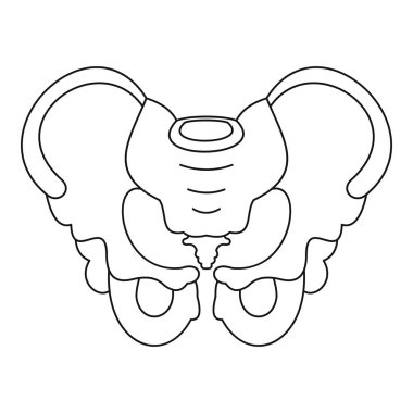 Leğen kemiği simgesi, anahat stili