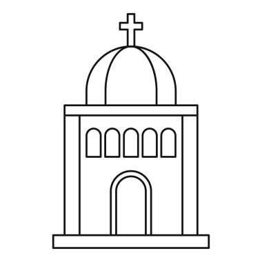 Kilise kutsal kişilerin resmi, anahat stili