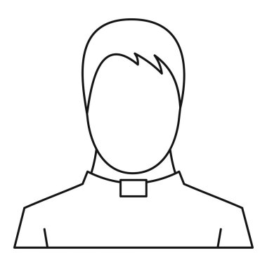 Rahip simgesi, anahat stili