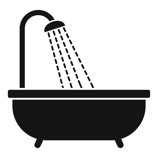 Dusch-ikonen, enkel stil — Stock vektor