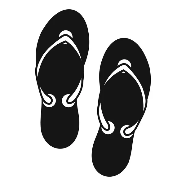 Flip flop sandals icon, simple style — Stock Vector