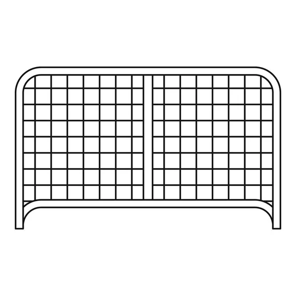 게이트 아이콘, 윤곽선 스타일 — 스톡 벡터