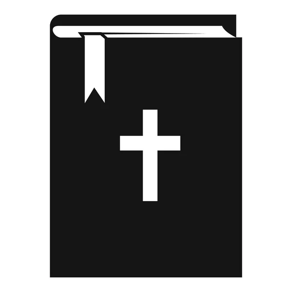 Ícone da Bíblia, estilo simples — Vetor de Stock