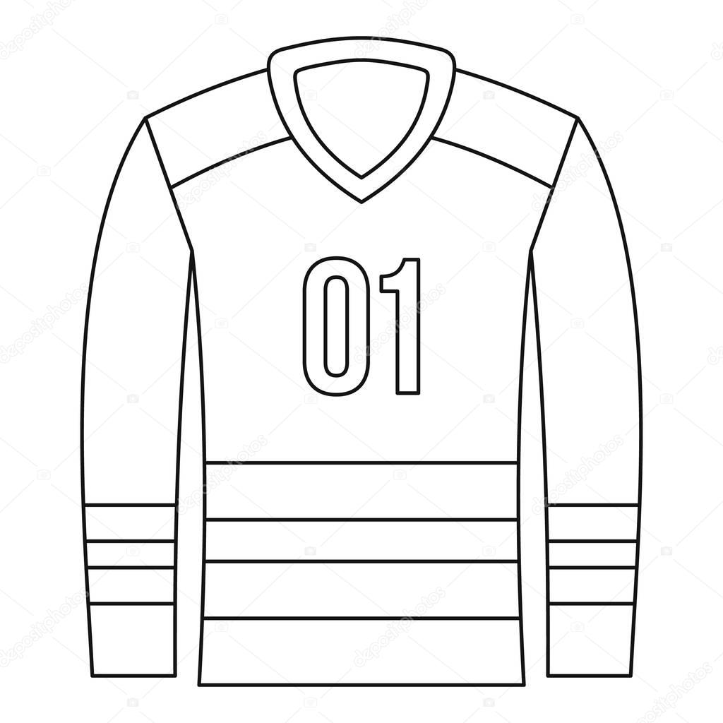 Sport uniform icon. Outline illustration of sport uniform vector icon for web