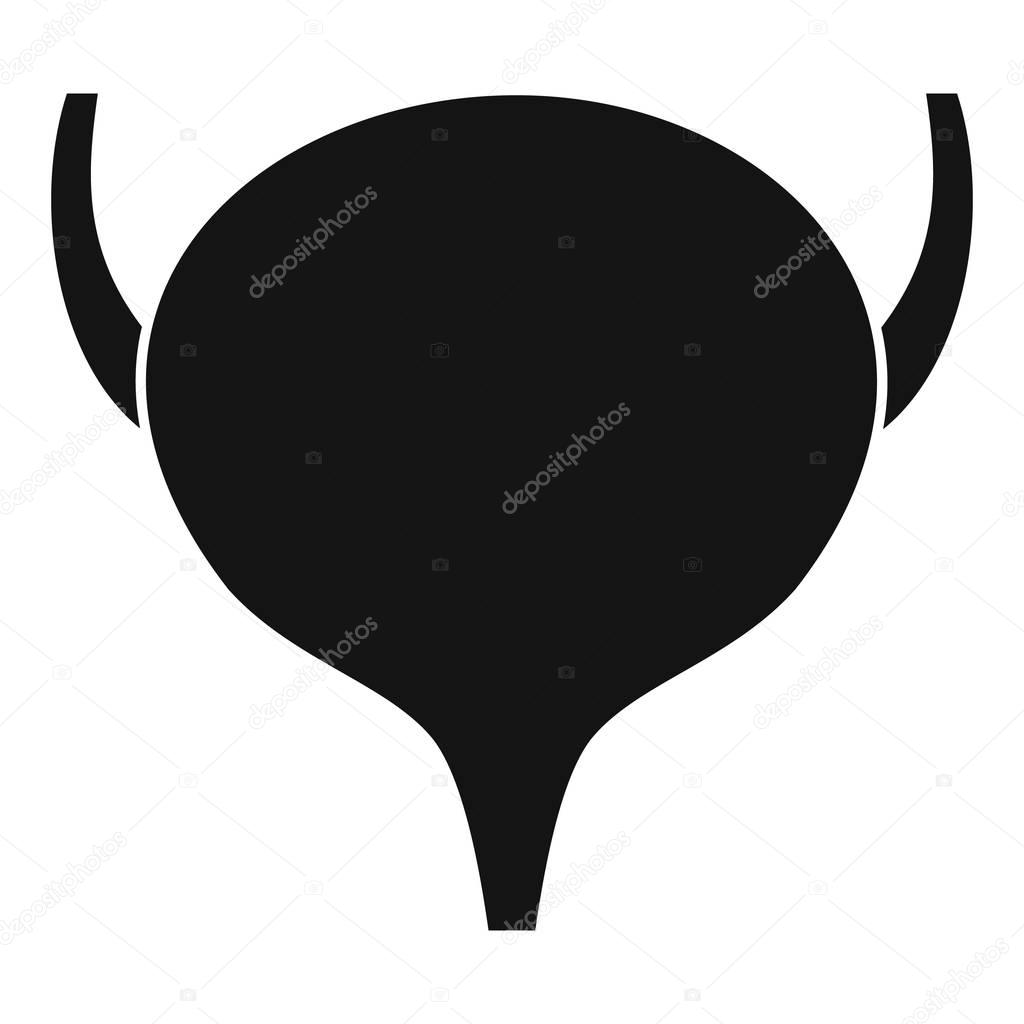 Bladder icon. Simple illustration of bladder vector icon for web