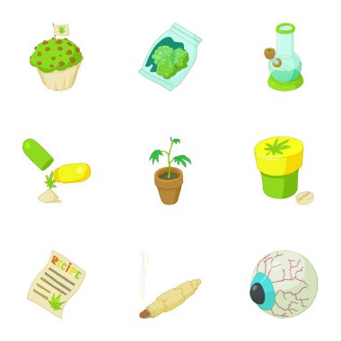 Esrar Icons set, karikatür tarzı