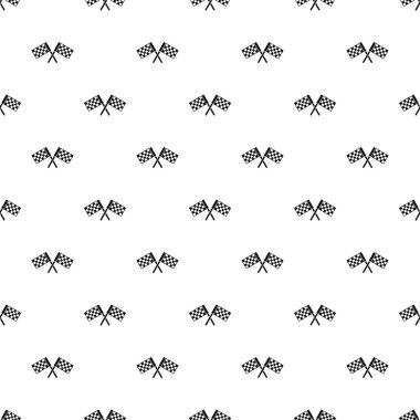 Damalı bayrak deseni, basit tarzı geçti