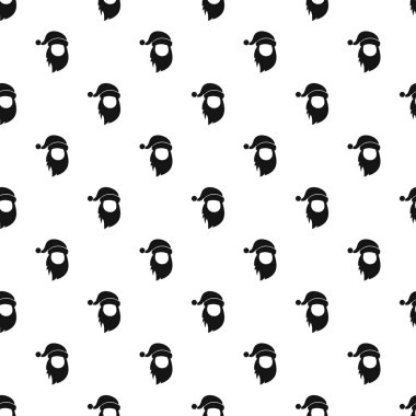 Santa şapka ve sakal modeli, basit tarzı