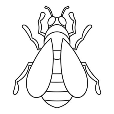 Arı simgesi, anahat stili