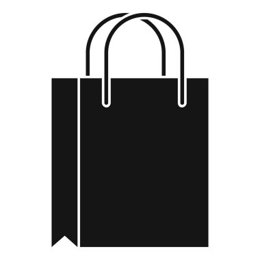 Alışveriş çantası simgesini, basit tarzı