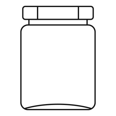 Kavanoz simgesi, anahat stili